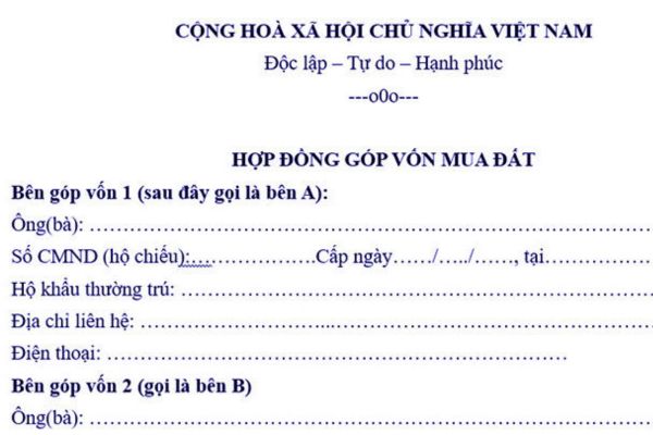 Cách xác định giá trị pháp lý của hợp đồng góp vốn mua đất