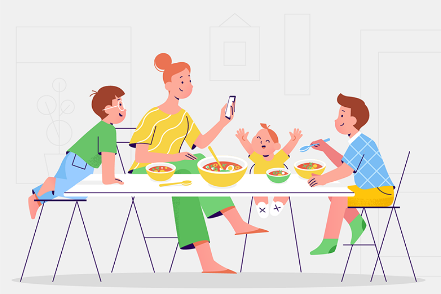 chi tiêu gia đình 4 người