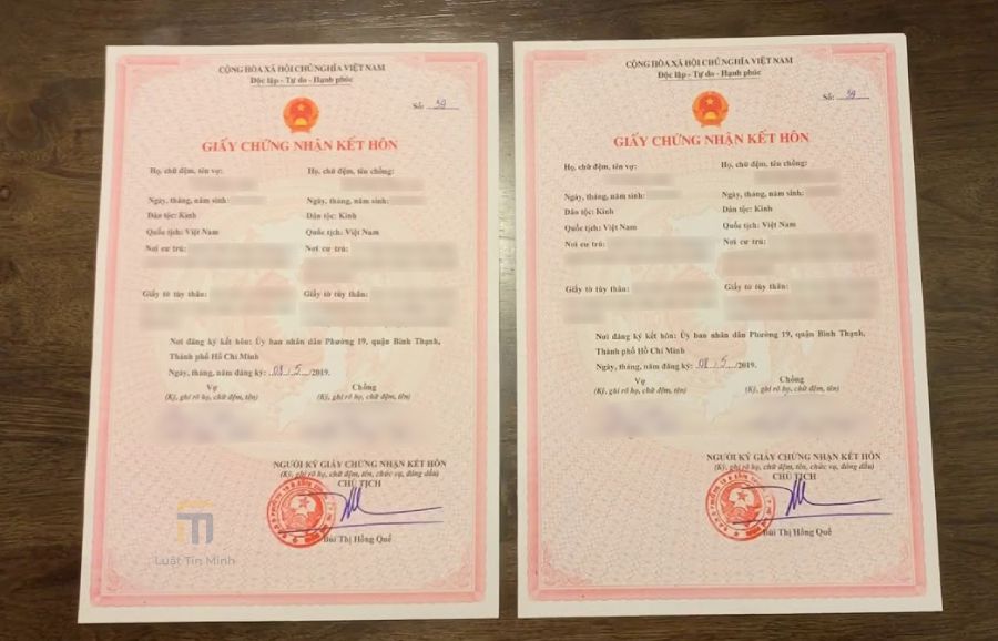 cấp lại giấy kết hôn